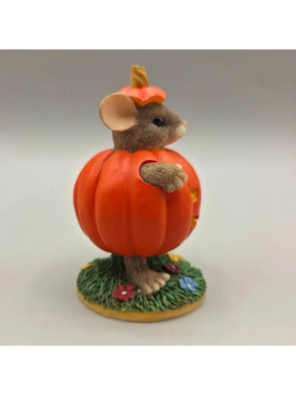 Charming Tails Maxines Pumpkin Costume Figurine 87/430 Halloween Silvestri 1996